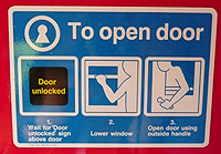 British Rail train door extra step