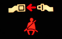 Seatbelt warning light