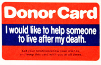 Donor card