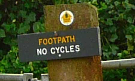 Mud, footpath, cycles and kissing gate