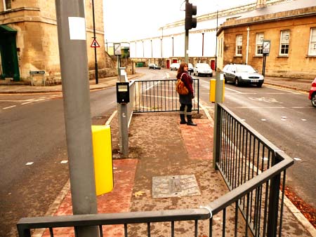 Staggered crossing in Bath