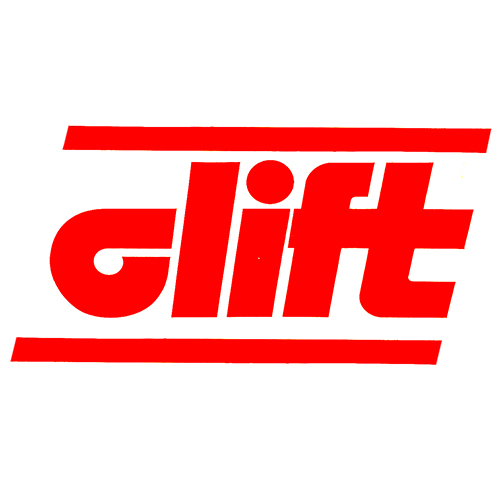 Clift logo with red text