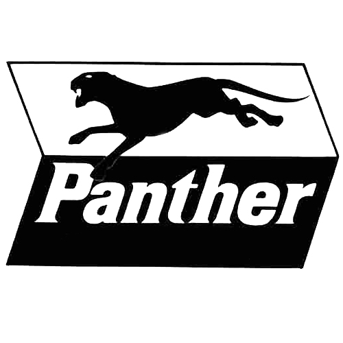 Panther logo - black panther with white text