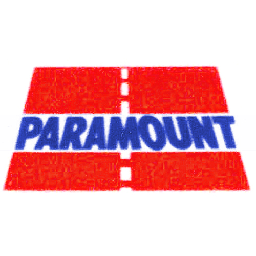 Paramount logo - red road with blue text