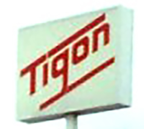 Tigon logo with red text