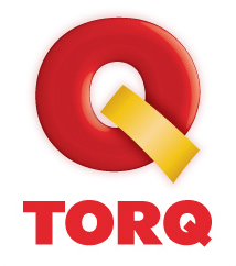 Torq logo - red Q with yellow bar