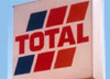 1980s-1990s Total logo - blue, red, and orange diagonal bars