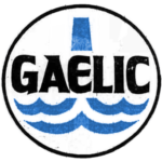 Gaelic logo, edited from newspaper advert and recoloured