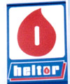 Heltor logo with red oil droplet