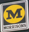 Morrisons logo, black M on yellow circle