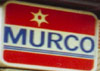 Murco logo, red bars with white star and blue text