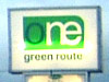 One Green Route logo - green background