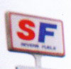 Severn Fuels logo with red S and blue F